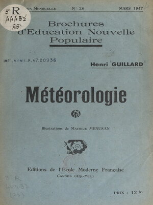 cover image of Météorologie